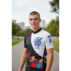 NWT Primal Men's cycling Jersey Shirt Size XS Minnesota Sport Quater Zip Raglan‎